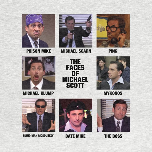 The Faces Of Michael Scott - The Office by FalconArt